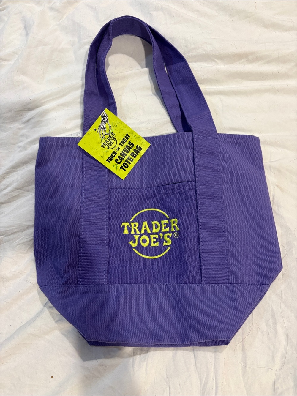 Trader Joe's Purple Canvas Tote